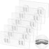 LIASDIVA 6 Pack Corner Shower Caddy Adhesive Replacement, Shower Shelf Adhesive Strips, Strong