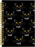 Knibeo Black Cat Notebook, Cute Spiral Journal for Cat Lovers Girls Women, Cat Mom Gifts, 5.5x8.3