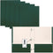 Better Office Products Dark Green 2 Pocket Folders with Prongs, 50 Pack, Letter Size, Matte Texture