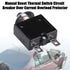 18Amp Push Button Circuit Breaker, 125-250V AC 50V DC Thermal Overload Protector L1 Series Manual Reset