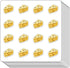 GUVSPTI Cheese Dairy Food Planner Stickers, 0.5in Monthly Scrapbooking Arts Calendars Crafting 208-Pack