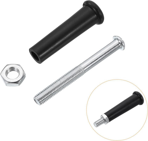uxcell Clamping Handles Screw Knobs, M10x15mm Threaded Plastic Metal Revolving Handle Grip
