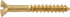 Hillman 1173 Brass Oval Head Slotted Wood Screw, 8 x 1 1/4 in., 30-Pack
