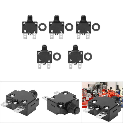 Thermal Electric Generator Motor Thermal Switch Amish Heater Parts, 5pcs Air Compressor Circuit Breaker (10A)