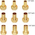 Joywayus 3 Way Shut Off Ball Valve, 3/4" Hose Barb Y Shaped Brass Fitting with 2 Switch