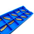 GBJ MGMN200-G 10pcs Tin Coated Carbide Grooving Inserts, 2mm Wide for MGEHR/MGIVR Lathe Grooving Cut-Off Tool