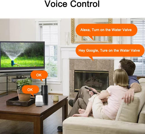 Zigbee Smart Water/Gas Valve Shutoff Manipulator, Domotique Valve Controller Compatible with Alexa, Google Assistant