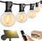Svater Solar Outdoor String Lights 30 FT, G40 Patio Lights Shatterproof Dimmable