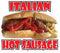 Fastasticdeals Food Truck Decals Italian Hot Sausage Concession Restaurant Die-Cut Vinyl Sticker N35