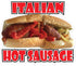 Fastasticdeals Food Truck Decals Italian Hot Sausage Concession Restaurant Die-Cut Vinyl Sticker N35