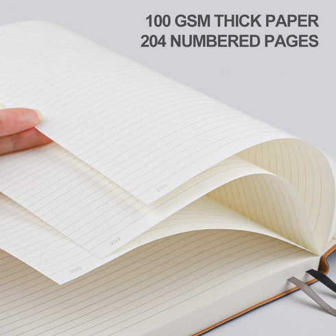 B5 College Ruled Notebook, Softcover Journals, 2-Pack, AHGXG Large Composition Notebook, 7.6 x 10 inch, 408 Pages