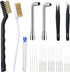 Complete 26-Piece 3D Printer Nozzle Maintenance Kit, Includes 20 Cleaning Pins, 2 Tweezers, 2 Copper Wire Brushes, 2