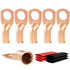6pcs 8 Awg - 3/8" (M10) Sanuke Wire Lugs, Heavy Duty Ring Terminal Connectors for Battery Cable Lug Wire