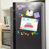 Magnetic Bulletin Strips 5PCS Self Adhesive Frameless Stainless Iron Bar with 10 Magnetic Buttons for Memo Photo Notes