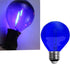 JuzizjMEFOD 15 Pack G40 Bulbs 1W Bulbs E12 Bulbs Plastic LED Replacement Light Shatterproof Blue Color Filament Globe