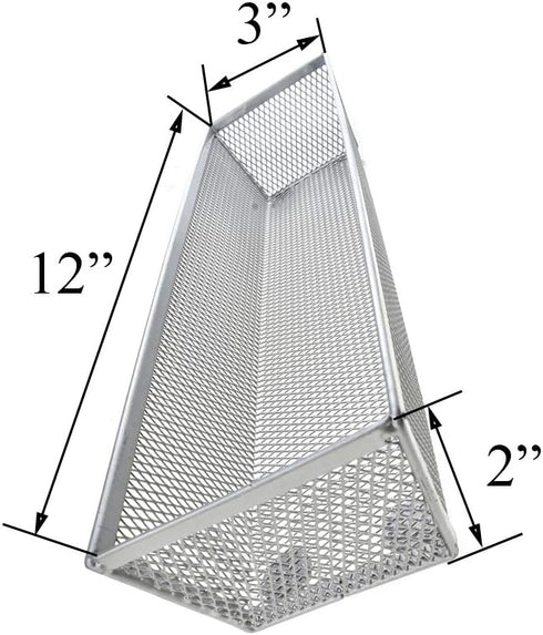 HAHIYO Stackable Mesh Tray Cup 12 x 3 x 2 inches, Sturdy Container for Desk Drawer Organizer, Home Office, School,