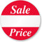 SmartSign Pack of 500 Sale Price Circular Removable Labels, 1" x 1", Semi-Gloss Paper Stickers