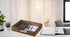 Wood Letter-Size Tray, Dark Wooden Front-Load Organizer for Office Desktop, Mail, Paper, File, Magazine Storage