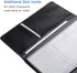Sooez Leather Business Card Book Holder, 240 Card Capacity PU Organizer (Purple)