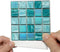 25Pcs Self-adhesive Mosaic Tile Transfer - Peel and Stick Waterproof Backsplash Tile Sticker for Home Decor (4x4inch)
