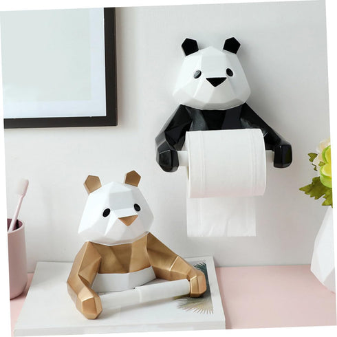 Panda Design Wall Mount Paper Towel Holder - Easy Installation for Kitchen & Bathroom