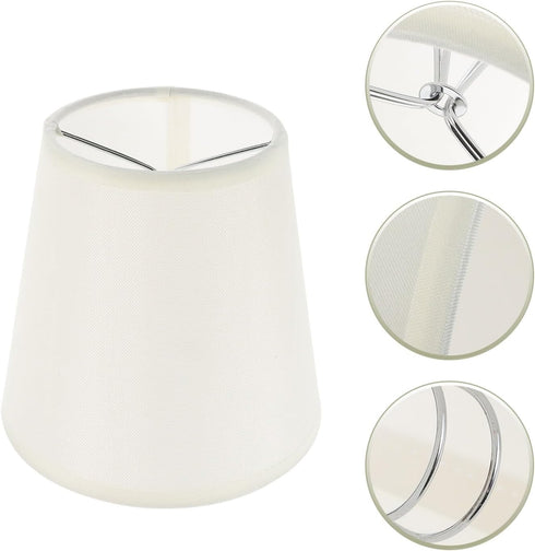 5.12 Inch OSALADI Clip-on Fabric Lampshade Small Cloth Lamp Shade for Table Lamps Floor Lamps Wall Lamps