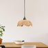 Gralara Imitation Rattan Lamp Shade Woven Lampshade Lotus Flower Shaped Floor Lamp Cover Pendant Light Cover for Bar