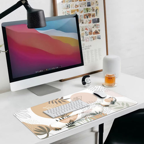 Set, 4Pcs (35.415.7 Set Keyboard Mouse Pad Extended Mouse Pad+Keyboard Wrist Rest Support, Memory Foam Ergonomic Easy