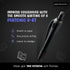 Pentonic BR-T Retractable Ballpoint Pens - 12 Count, Blue Ink, 0.7 mm Fine Point for Smooth Writing, Journaling, Office