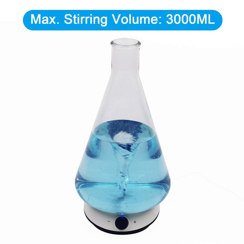 ONiLAB Magnetic Stirrer with 4PCS Stir Bars, 3M Power Cord, 3000ml Magnetic Mixer (No Heating)