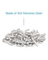 200PCS Truss Head Phillips Self Tapping Sheet Metal Screws - #8 x 1 Inch Stainless Steel for Woodworking