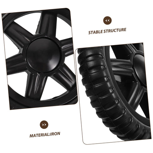 4Pcs PRETYZOOM Replacement Rolling Grocery for Easy Navigation Stairs and Stable Design for Shopping Carts and Hand