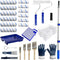 AURIXUS 28 PCS Paint Roller Kit with Extension Pole, 4"and 9" Paint Roller,