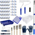 AURIXUS 28 PCS Paint Roller Kit with Extension Pole, 4"and 9" Paint Roller,