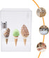 Mlonausz 9 Ice Cream Cone Display/Storage Case Cabinet Acrylic Waffle Cone Holder Holes