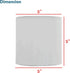 Aspen Creative 31204 5" 5" 5" Small Clip-On Drum Lamp Shade in Off-White with Honeycomb Pattern, Top x Bottom x Slant