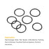 MECCANIXITY Nitrile Rubber O-Rings, 12mm 13mm OD, 10mm 11mm ID, 1mm Thick Seal Gasket, Black 40in1 Set