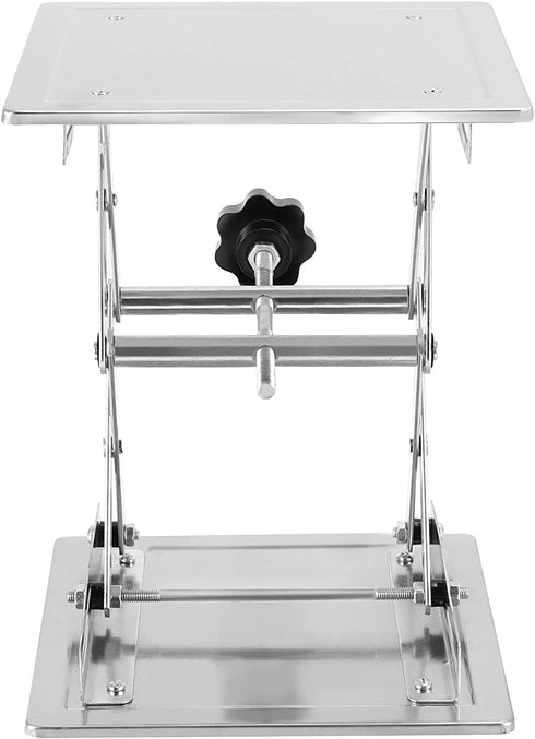 JOIKIT 2 PCS 8 x 8 Inch Stainless Steel Lab Jack Scissor Stand, Expandable Height Range from 85mm to 280mm