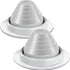 2 Pcs Pipe Flashing Boot for Pipe OD 1/4" to 5", EPDM Flexible Roof Jack Pipe Boot, 7-3/4 Inch Base Diameter