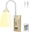 HONWELL Wall Lamp Wireless Battery LED Wall Sconces Indoor Multi Color Wall
