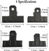 Locci Black Large Bull Clips - 10 PCS Medium Binder Clips 3.5 Inch for Drawing Board, Big Clip for Food Bags, Art,