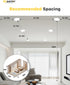 1 Pack 6 Inch Dimmable, 5000K 1050LM 12W 120V, Ensenior LED Recessed Light, Daylight, High Brightness, Damp Rated