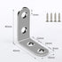 Sets, 90 (40mm*40mm*16mm) L Bracket Stainless Steel Corner Brace Degree Right Angle Bracket with Screws, L Bracket