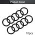 Othmro 10pcs Nitrile Rubber O-Rings, 0.41inch OD, 0.29inch ID, Black Gasket Assortment for Plumbing Sealing