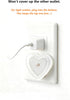 in(4-Pack), 0.5W LED Night Lights Plug Dusk to Dawn Sensor Auto-On/Off, Heart Shaped Nightlight for Bedroom, Bathroom