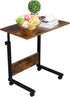 NAICKUC 23.6Inch Standing Desk - Side Table Adjustable Height, Portable Laptop Cart, C-Shaped Bed Couch end Tables