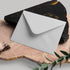 Granhoolm 50 Pack A7 Invitation Envelopes, 5x7 V Flag 5.25 x 7.25 for Cards, Ideal for Weddings, Parties (Silver Pearl)