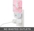 Oeaskly 0.5W Cherry Blossoms Night Light,Spring Flower Night Lights Plug into Wall with Dusk to Dawn Light Sensors Dim