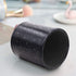 WAVEYU Pen Holder for Desk, Luxury Glitter Pencil Cup for School Office, Leather Desk Organizer for Students (Black)