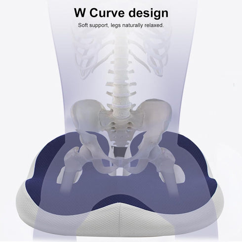 wicoanox Innovation Donut Pillow Hemorrhoids Scientific Center Hole & U-Shaped Cutout, Memory Foam Support Soft Fleece